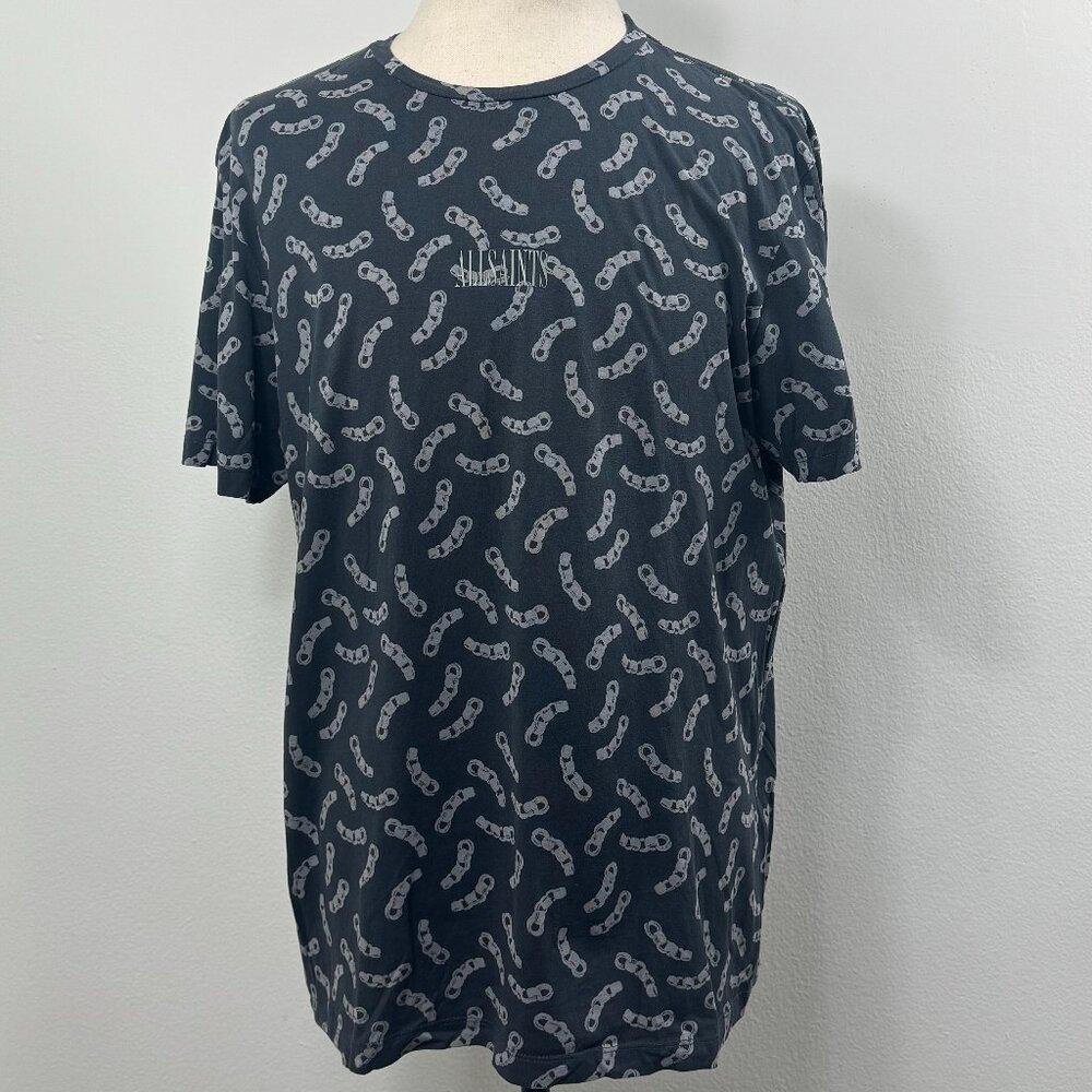 AllSaints Chain Print Short-Sleeve T-Shirt | Men's Medium